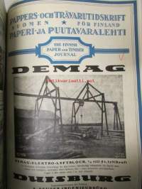 Pappers- och trävarutidskrift för Finland / The finnish paper and timber journal 1925, Suomen Paperi- ja Puutavaralehti paperiteollisuuden ja puutavara-alan