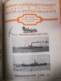 Pappers- och trävarutidskrift för Finland / The finnish paper and timber journal 1925, Suomen Paperi- ja Puutavaralehti paperiteollisuuden ja puutavara-alan