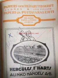 Pappers- och trävarutidskrift för Finland / The finnish paper and timber journal 1925, Suomen Paperi- ja Puutavaralehti paperiteollisuuden ja puutavara-alan