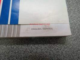 OMC 60/70 EL, TL, TX, 65 WMLE outboard käyttöohjekirja kielillä; englanti, espanja, ranska, portugali -operator´s manual in french, portuguese, englis, spanish