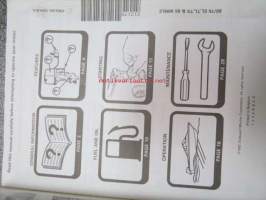 OMC 60/70 EL, TL, TX, 65 WMLE outboard käyttöohjekirja kielillä; englanti, espanja, ranska, portugali -operator´s manual in french, portuguese, englis, spanish
