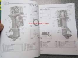 OMC 60/70 EL, TL, TX, 65 WMLE outboard käyttöohjekirja kielillä; englanti, espanja, ranska, portugali -operator´s manual in french, portuguese, englis, spanish