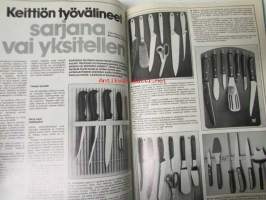 Avotakka 1979 nr 3 sis. mm. seur. artikkelit / kuvat / mainokset; Huonekalukankaat, Keittiöntyövälineet, Leo Lastumäki 33. koti, 122 kesäpaikkaa