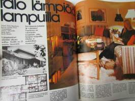 Avotakka 1975 nr 2 sis. mm. seur. artikkelit / kuvat / mainokset; Kaupunkien muhkeat edustustilat Tampere - Turku - Helsinki, Talo lämpiää lampuilla,