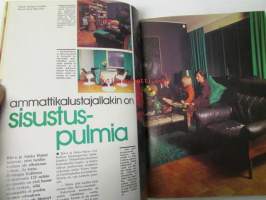 Avotakka 1975 nr 2 sis. mm. seur. artikkelit / kuvat / mainokset; Kaupunkien muhkeat edustustilat Tampere - Turku - Helsinki, Talo lämpiää lampuilla,
