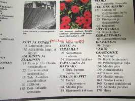 Avotakka 1975 nr 5 sis. mm. seur. artikkelit / kuvat / mainokset; Kim ja Eeva Floor kunnostivat kivan kodin, Toisella puolella aitaa kaikki on vihreämpää - Aita