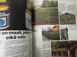 Avotakka 1975 nr 5 sis. mm. seur. artikkelit / kuvat / mainokset; Kim ja Eeva Floor kunnostivat kivan kodin, Toisella puolella aitaa kaikki on vihreämpää - Aita