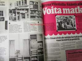 Avotakka 1975 nr 5 sis. mm. seur. artikkelit / kuvat / mainokset; Kim ja Eeva Floor kunnostivat kivan kodin, Toisella puolella aitaa kaikki on vihreämpää - Aita