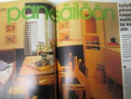 Avotakka 1975 nr 5 sis. mm. seur. artikkelit / kuvat / mainokset; Kim ja Eeva Floor kunnostivat kivan kodin, Toisella puolella aitaa kaikki on vihreämpää - Aita