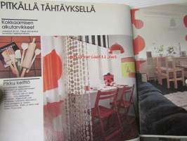 Avotakka 1975 nr 5 sis. mm. seur. artikkelit / kuvat / mainokset; Kim ja Eeva Floor kunnostivat kivan kodin, Toisella puolella aitaa kaikki on vihreämpää - Aita