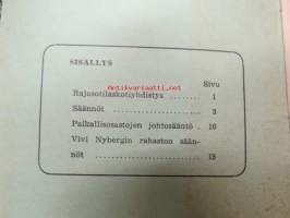 Rajasotilaskotiyhdistys esittely- ja sääntökirja 1954