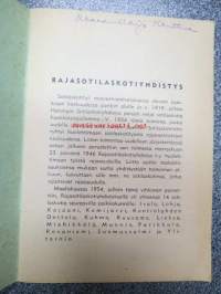 Rajasotilaskotiyhdistys esittely- ja sääntökirja 1954