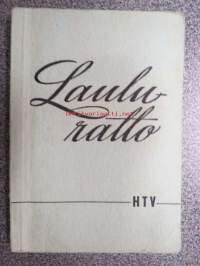 Lauluratto HTV - Henkisen työn valistuskeskus, osittain nuottipainos, laulujen luettelo näkyy kuvissa