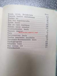 Lauluratto HTV - Henkisen työn valistuskeskus, osittain nuottipainos, laulujen luettelo näkyy kuvissa