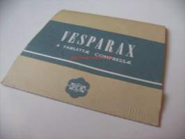 Vesparax   -  tyhjä tablettipakkaus pahvia - lääkepakkaus apteekki