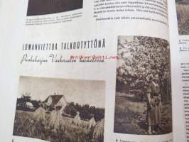 Hopeapeili 1942 nr 8 elokuu, sis. mm. seur. artikkelit / kuvat / mainokset; Kansikuva Havas - Marjat talteen, Lomanviettoa talkootyttönä - Punkaharjun Vaahersalon