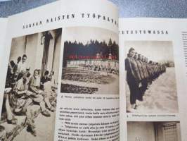 Hopeapeili 1942 nr 8 elokuu, sis. mm. seur. artikkelit / kuvat / mainokset; Kansikuva Havas - Marjat talteen, Lomanviettoa talkootyttönä - Punkaharjun Vaahersalon