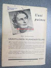 Hopeapeili 1942 nr 8 elokuu, sis. mm. seur. artikkelit / kuvat / mainokset; Kansikuva Havas - Marjat talteen, Lomanviettoa talkootyttönä - Punkaharjun Vaahersalon