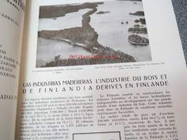 Las Industrias Madereras de Finlandia / L´Industrie du Bois et Dérivés en Finlande 1933 -espanjan- ja ranskankielinen suomalaisen metsäteollisuuden