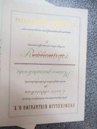 Frenckellin Kirjapaino Osakeyhtiö Helsingissä - mainosvihkonen &quot;Ensimmäisten Helsingissä 1928 pidettyjen Reklaamimessujen johdosta painettu&quot;, sisältää