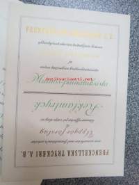 Frenckellin Kirjapaino Osakeyhtiö Helsingissä - mainosvihkonen &quot;Ensimmäisten Helsingissä 1928 pidettyjen Reklaamimessujen johdosta painettu&quot;, sisältää