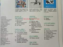 Avotakka 1973 nr 7 sis. mm. seur. artikkelit / kuvat / mainokset; Tenniskenttä päivässä, Kesä &amp; pakastaminen, Arkkitehti Tapani Isotupa ja graafinen