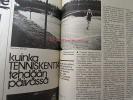 Avotakka 1973 nr 7 sis. mm. seur. artikkelit / kuvat / mainokset; Tenniskenttä päivässä, Kesä &amp; pakastaminen, Arkkitehti Tapani Isotupa ja graafinen
