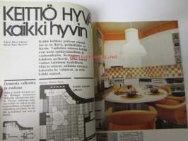Avotakka 1973 nr 3, musiikkiperheen kotona - Arja Tuomarila ja Kai Lind, istutko hyvin -tuoliesittely mm. Haimi, Aalto