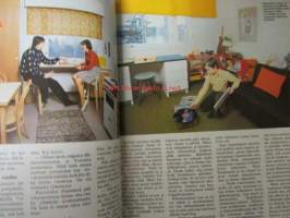 Avotakka 1973 nr 3, musiikkiperheen kotona - Arja Tuomarila ja Kai Lind, istutko hyvin -tuoliesittely mm. Haimi, Aalto