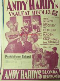 Andy Hardyn vaaleat huolet / Andy Hardys blonda bekymmer pääosissa Lewis Stone, Mickey Rooney, Fay Holden, Sara Haden, Herbert Marshall , ohajus George B. Seiz