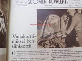 Suomen Kuvalehti 1956 nr 47, 24.11.1956, sis. mm. seur. artikkelit / kuvat / mainokset; Kansikuva Kenraalimajuri A.E. Martola, Upo, Tyro, Vasan leipää, ASA,