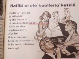 Suomen Kuvalehti 1956 nr 46, 17.11.1956, sis. mm. seur. artikkelit / kuvat / mainokset; Reima-Pukine Reilon, Vitapointe, Jalostaja (sinappilasi &amp; -tuoppi), Philips