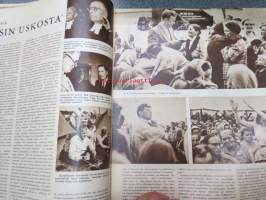 Suomen Kuvalehti 1956 nr 29, 21.7.1956, sis. mm. seur. artikkelit / kuvat / mainokset; Bacimycin, Kisa laatusokeria, Tokeita oppikirjatehtailulle...