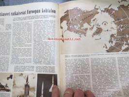 Suomen Kuvalehti 1956 nr 29, 21.7.1956, sis. mm. seur. artikkelit / kuvat / mainokset; Bacimycin, Kisa laatusokeria, Tokeita oppikirjatehtailulle...