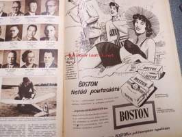 Suomen Kuvalehti 1956 nr 29, 21.7.1956, sis. mm. seur. artikkelit / kuvat / mainokset; Bacimycin, Kisa laatusokeria, Tokeita oppikirjatehtailulle...