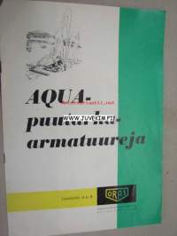 Aqua puutarha-armatuureja Oras -luettelo nr 8 