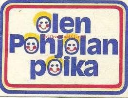 Olen Pohjolan poika 5x7  cm  - tarra