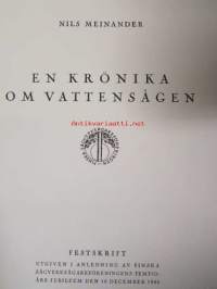 En krönika om vattensågen