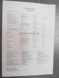 Chrysler Stratus 2.0 M5 LE -myyntiesite