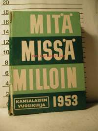 Mitä Missä Milloin 1953 MMM 1953