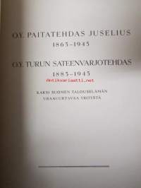 A.B. Juselius Skjortfabrik 1865-1945  -  A.B. Åbo Paraplyfabrik 1885-1845 - två banbrytande företag inom Finlands industriliv