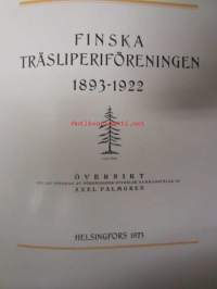 Finska Träsliperiföreningen 1893-1922 -kokonahkainen lahjasidos nr 24/25 (tarkoitettu jaettaviksi teollisuuslaitosten suurimmille omistajille)
