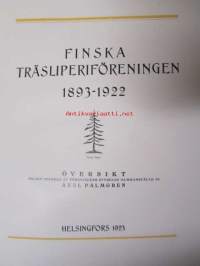 Finska Träsliperiföreningen 1893-1922 - numeroitu painos 22/25, kuulunut Frenckellin arkistokokoelmaan -kokonahkainen lahjasidos