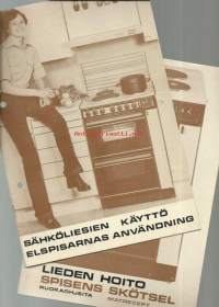 Sähköliesien käyttö ja Lieden hoito 1979