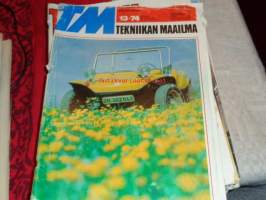 Tekniikan maailma 13/1974 TM koepurjehtii Peräpurje, Wartburg 353, Finn Kart Formula,