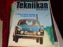 Tekniikan maailma 13/1969 47 matkaradiota testissä, koeajossa Fiat 124, ralli on minun rattoni