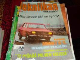 Tekniikan maailma 9/1970 mitä Citroen SM on syönyt, Renault 12 TL, täydellinen mp-katsaus