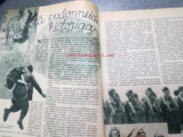 Hakkapeliitta 1940 nr 18, sis. mm. seur. artikkelit / kuvat / mainokset; Kansikuva sankarihautajaiset, Karjalaisten kokous, Pilvestä pudonneiden historiaa, Tahko -