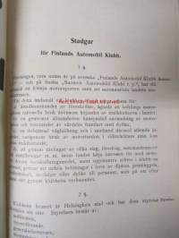 Finlands Automobil Klubb - Avstånds-förteckning över de förnämsta landsvägarna i Finland 1926 - Suomen yleisemmin käytettyjen maanteiden välimatka-luettelo