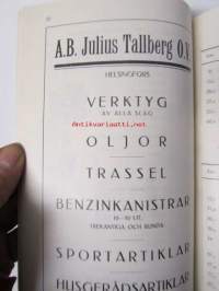 Finlands Automobil Klubb - Avstånds-förteckning över de förnämsta landsvägarna i Finland 1926 - Suomen yleisemmin käytettyjen maanteiden välimatka-luettelo